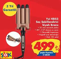 YUİ KB53 SAÇ ŞEKİLLENDİRİCİ SİYAH BRONZ